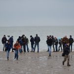 De Zwarte Zeekoet staat op de foto. Boomvalkexcursie Zeeland. Foto Arieta Vink